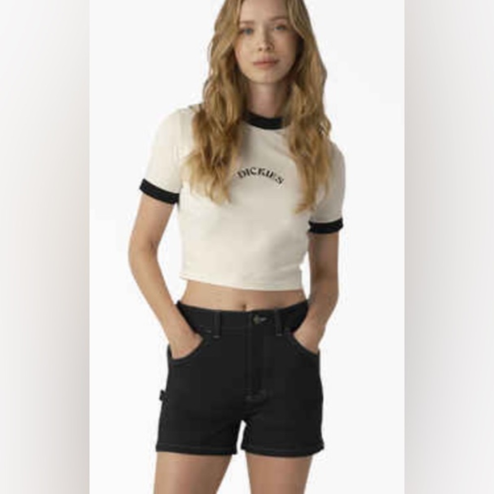 Dickies cuffed 5 Pocket Shorts Black